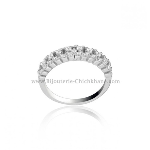 Alliance femme en Or Blanc 18 Carats Ref 56130 | Chichkhane