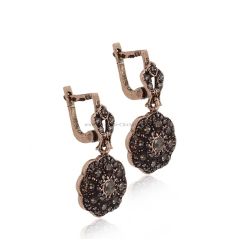 Boucles D'oreilles Diamants Rose ''Chichkhane'' 55890
