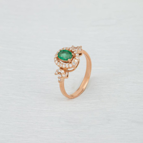 Bague femme en Or Rose 18 Carats Ref 68914 | Chichkhane