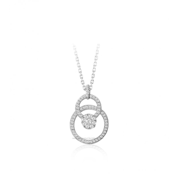 Pendentif femme en Or Blanc 18 Carats Ref 25126 | Chichkhane