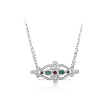 Collier femme en Or Blanc 18 Carats Ref 55397 | Chichkhane