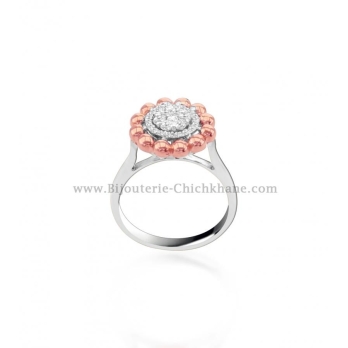 Solitaire femme en Or Bicolore  18 Carats Ref 55145 | Chichkhane