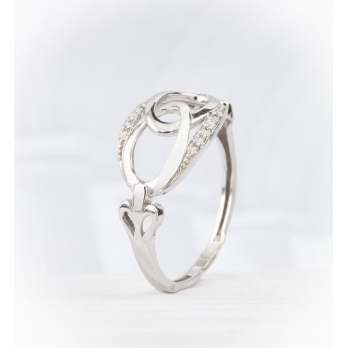 Bague femme en Or Blanc 18 Carats Ref 67530 | Chichkhane