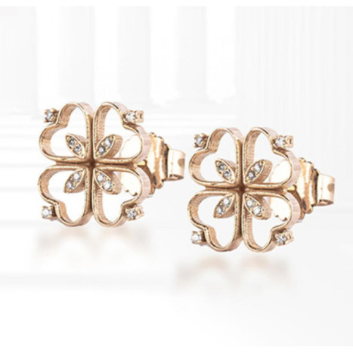 Boucles d'oreilles femme en Or Rose 18 Carats Ref 67420 | Chichkhane