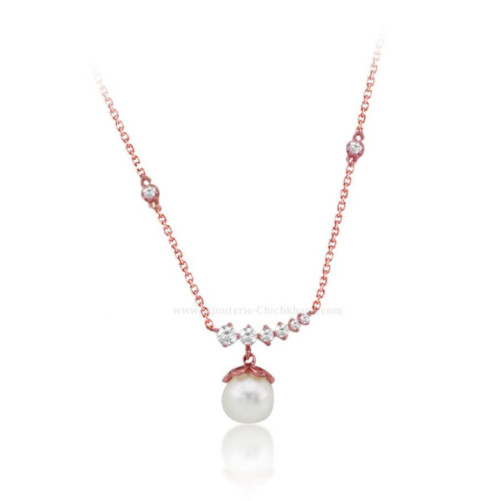 Collier femme en Or Rose 18 Carats Ref 54857 | Chichkhane