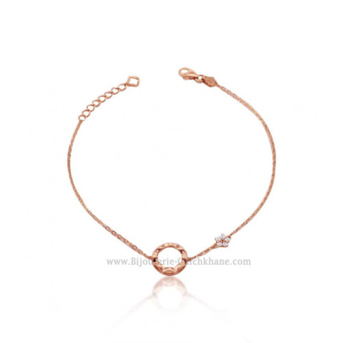 Gourmette femme en Or Rose 18 Carats Ref 54847 | Chichkhane