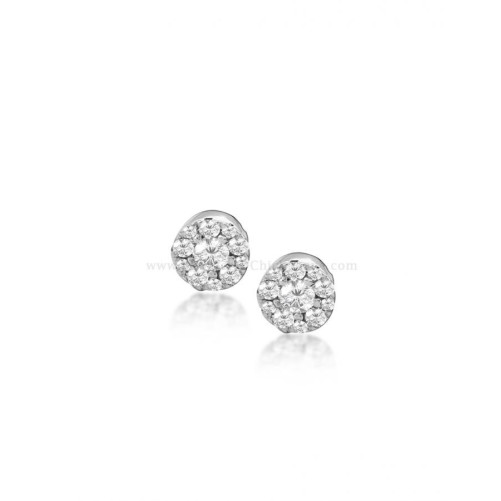 Boucles d'oreilles femme en Or Blanc 18 Carats Ref 54843 | Chichkhane