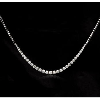Collier femme en Or Blanc 18 Carats Ref 67965 | Chichkhane