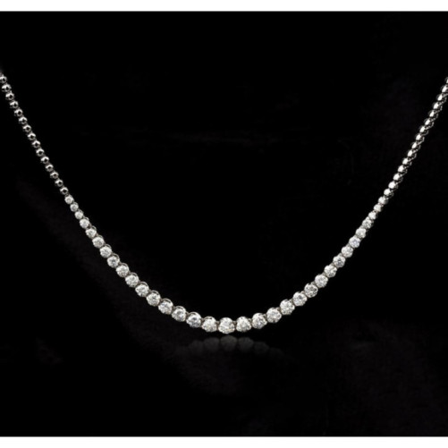 Collier femme en Or Blanc 18 Carats Ref 67965 | Chichkhane