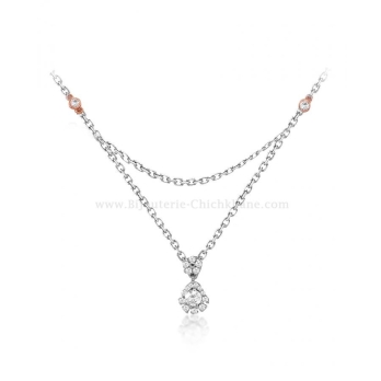 Collier femme en Or Blanc 18 Carats Ref 54840 | Chichkhane
