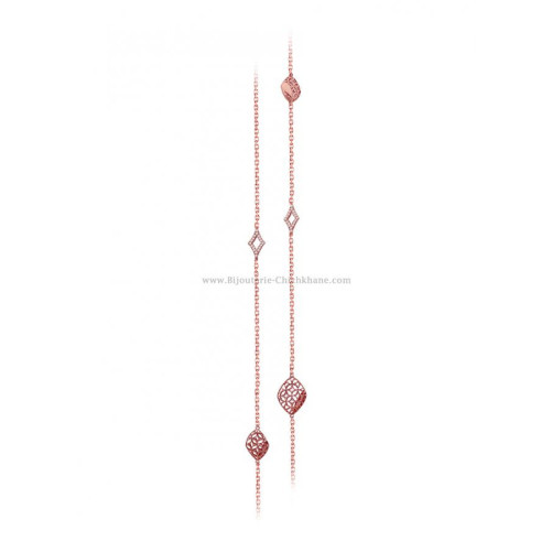 Collier femme en Or Rose 18 Carats Ref 54829 | Chichkhane