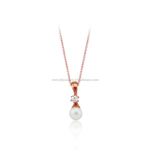 Collier femme en Or Rose 18 Carats Ref 54687 | Chichkhane