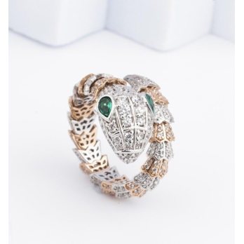 Bague femme en Or Bicolore 18 Carats Ref 66756 | Chichkhane