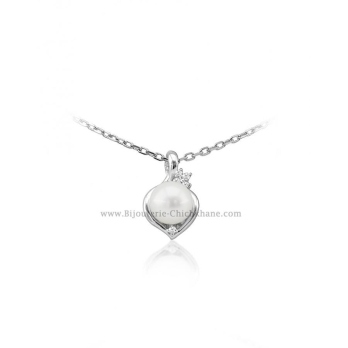 Pendentif femme en Or Blanc 18 Carats Ref 54679 | Chichkhane