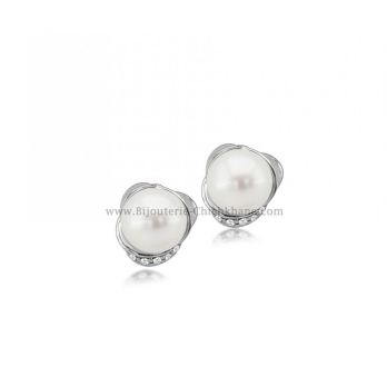 Boucles d'oreilles femme en Or Blanc 18 Carats Ref 54677 | Chichkhane