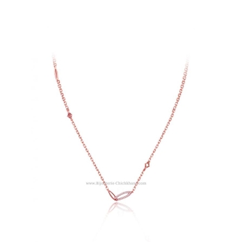 Collier femme en Or Rose 18 Carats Ref 54649 | Chichkhane