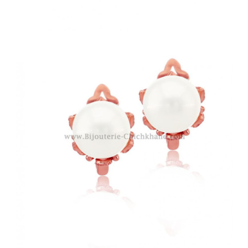 Boucles d'oreilles femme en Or Rose 18 Carats Ref 54619 | Chichkhane