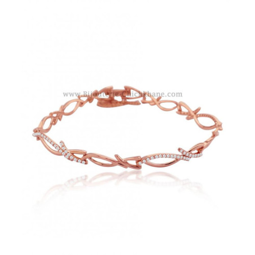 Gourmette femme en Or Rose 18 Carats Ref 54588 | Chichkhane