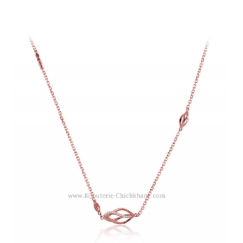 Collier femme en Or Rose 18 Carats Ref 54648 | Chichkhane