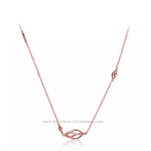Collier femme en Or Rose 18 Carats Ref 54648 | Chichkhane