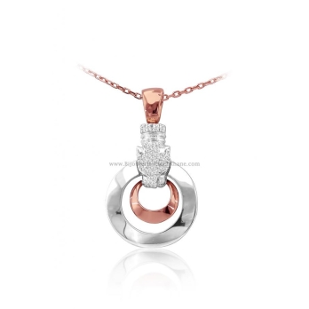 Pendentif femme en Or Bicolore  18 Carats Ref 54585 | Chichkhane