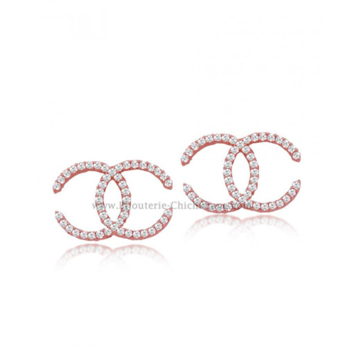 Boucles d'oreilles femme en Or Rose 18 Carats Ref 54579 | Chichkhane