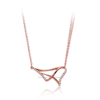 Collier femme en Or Rose 18 Carats Ref 54574 | Chichkhane