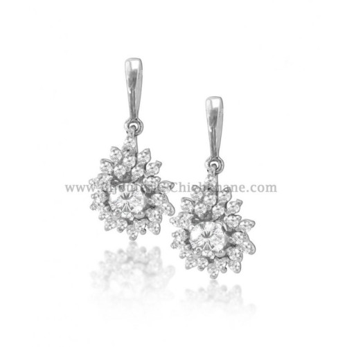 Boucles d'oreilles femme en Or Blanc 18 Carats Ref 54561 | Chichkhane