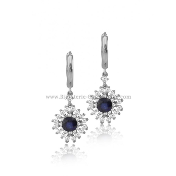 Boucles d'oreilles femme en Or Bicolore 18 Carats Ref 54294 | Chichkha