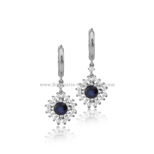 Boucles d'oreilles femme en Or Bicolore 18 Carats Ref 54294 | Chichkha