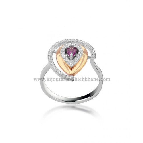 Bague femme en Or Bicolore 18 Carats Ref 54289 | Chichkhane