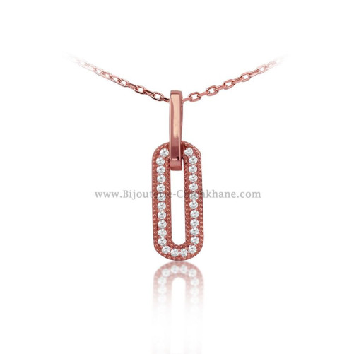 Pendentif femme en Or Rose 18 Carats Ref 54018 | Chichkhane
