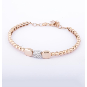 Bracelet femme en Or Bicolore  18 Carats Ref 66706 | Chichkhane
