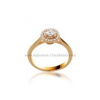 Solitaire femme en Or Jaune 18 Carats Ref 53997 | Chichkhane