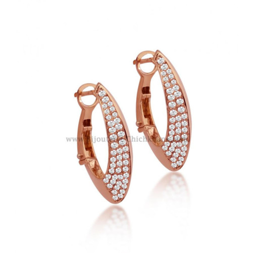 Boucles d'oreilles femme en Or Rose 18 Carats Ref 54008 | Chichkhane