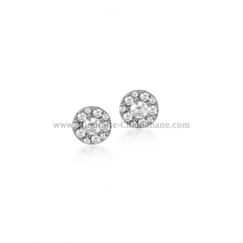 Boucles d'oreilles femme en Or Blanc 18 Carats Ref 54006 | Chichkhane
