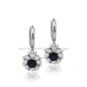 Boucles d'oreilles femme en Or Blanc 18 Carats Ref 54005 | Chichkhane
