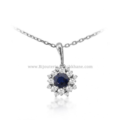 Pendentif femme en Or Blanc 18 Carats Ref 54004 | Chichkhane