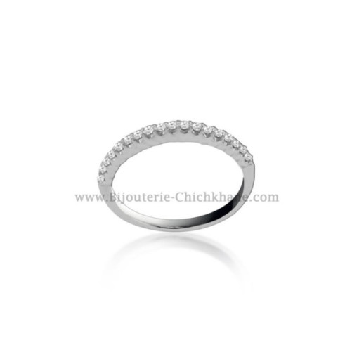 Alliance femme en Or Blanc 18 Carats Ref 53895 | Chichkhane