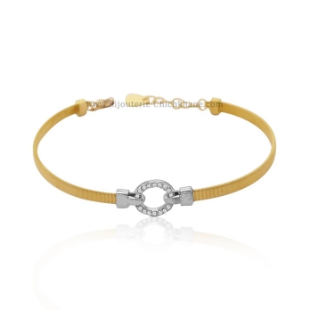 Bracelet femme en Or Bicolore  18 Carats Ref 53834 | Chichkhane