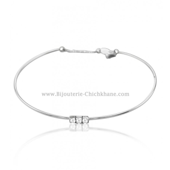 Bracelet femme en Or Blanc 18 Carats Ref 53836 | Chichkhane