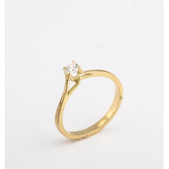 Solitaire femme en Or Jaune 18 Carats Ref 66893 | Chichkhane
