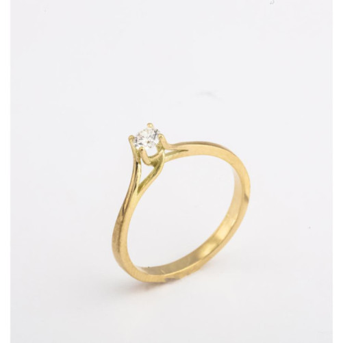 Solitaire femme en Or Jaune 18 Carats Ref 66893 | Chichkhane