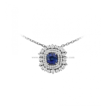 Pendentif femme en Or Blanc 18 Carats Ref 53570 | Chichkhane