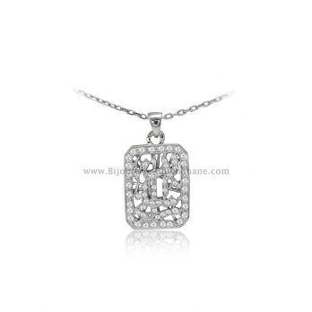 Pendentif femme en Or Blanc 18 Carats Ref 53377 | Chichkhane