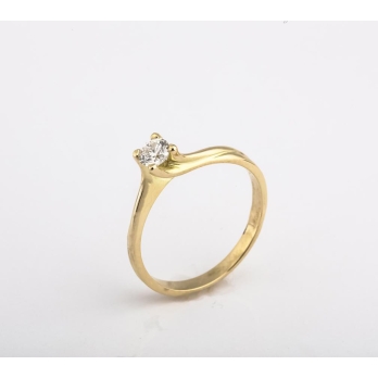 Solitaire femme en Or Jaune 18 Carats Ref 66892 | Chichkhane