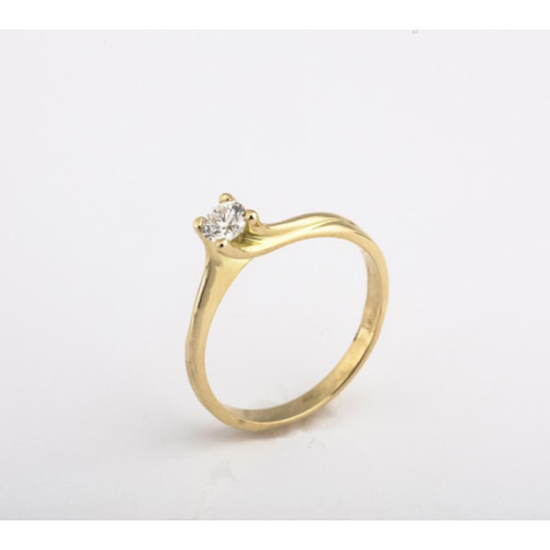 Solitaire femme en Or Jaune 18 Carats Ref 66892 | Chichkhane