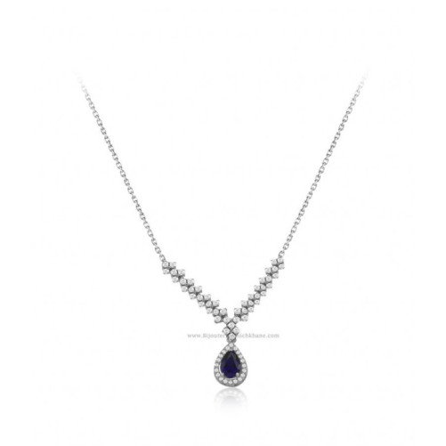 Collier femme en Or Blanc 18 Carats Ref 58726 | Chichkhane