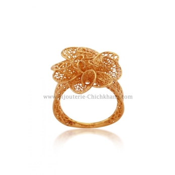 Bague femme en Or Jaune 18 Carats Ref 53652 | Chichkhane