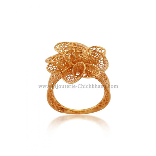 Bague femme en Or Jaune 18 Carats Ref 53652 | Chichkhane